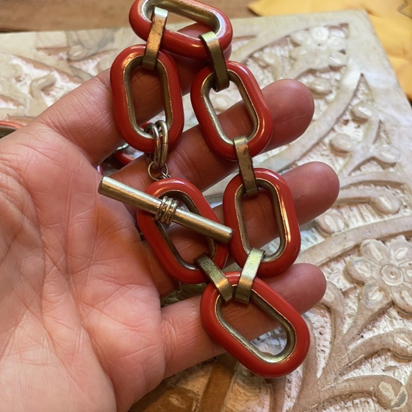 Vintage MATCHING SET Talbots chain link necklace AND BRACELET - Picture 6 of 7